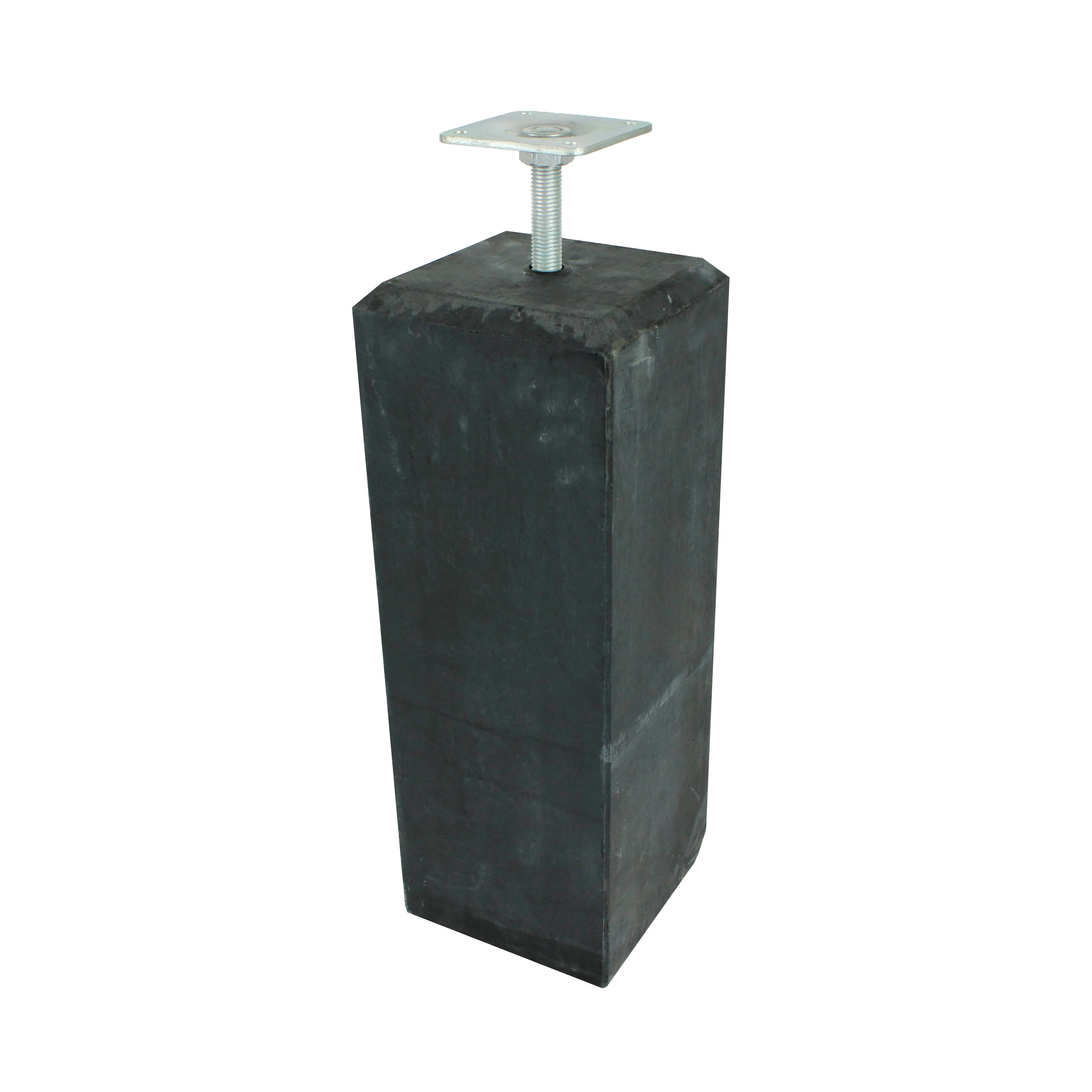 Betonpoer met facetrand 18 x 18 x 58 cm - Afbeelding 1